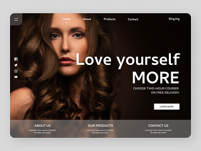 Beauty Products branding clean clean ui design illustration new ui uidesign ux web