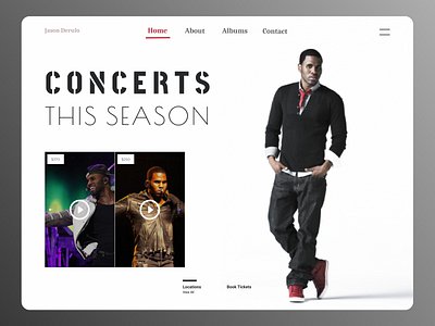 Concerts Web branding dailyui dashboard ui design minimal new ui ux web website