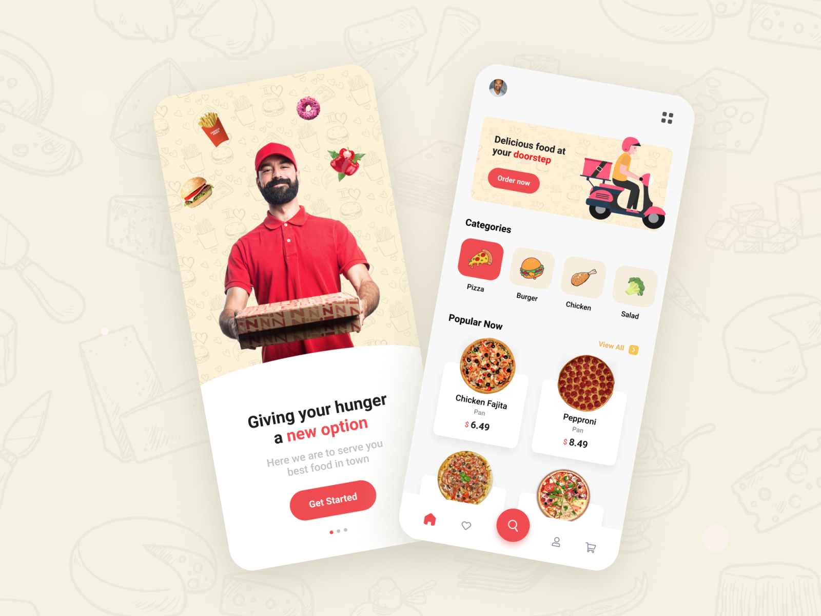 Food Delivery Concept App by Mahrukh Parvez on Dribbble