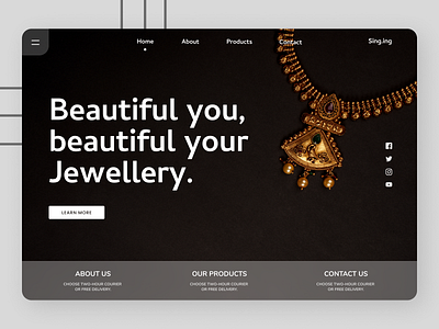 Jewelry Landing Page