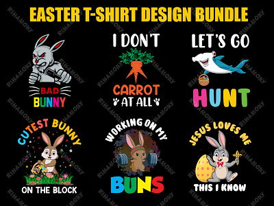 Easter T-shirt Design Bundle