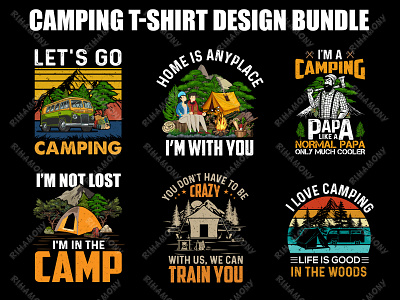 Camping T-shirt Design