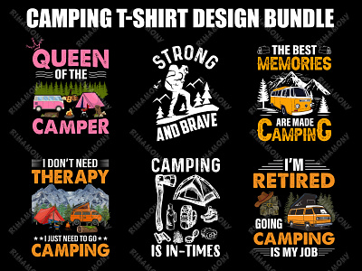 Camping T-shirt Design