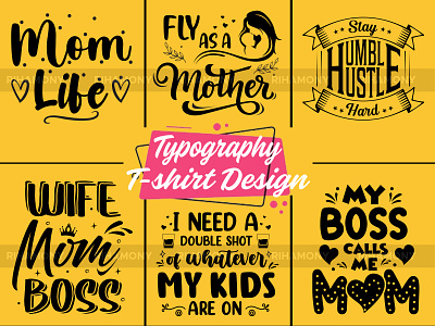 Mom Typography T-shirt Design