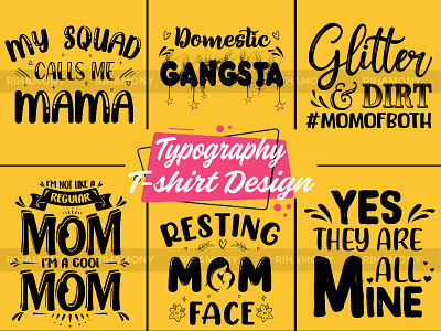 Mom Typography T-shirt Design