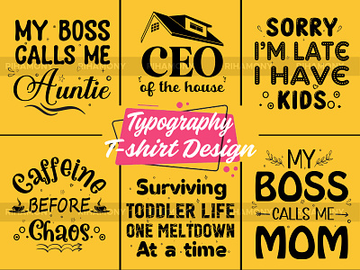 Mom Typography T-shirt Design