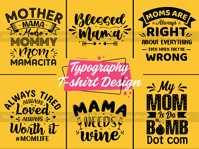 Mom Typography T-shirt Design