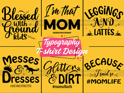 Mom Typography T-shirt Design