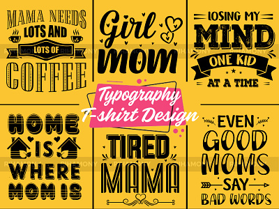 Mom Typography T-shirt Design