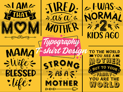 Mom Typography T-shirt Design