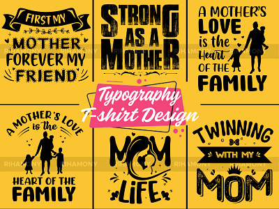 Mom Typography T-shirt Design