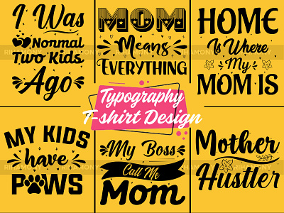 Mom Typography T-shirt Design