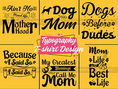 Mom Typography T-shirt Design by Anik Islam on Dribbble