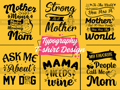 Mom Typography T-shirt Design