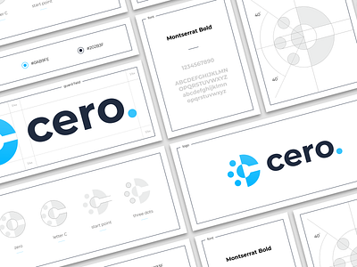 Cero branding hiwow letter logo point sign start zero