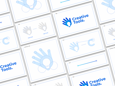 Creative Tools. branding building color font idea light bulb logo palp sign