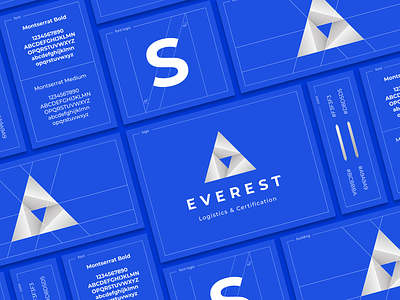 Everest branding color construction font gradient icon logistics metal mountain presentation pyramid sign triangle