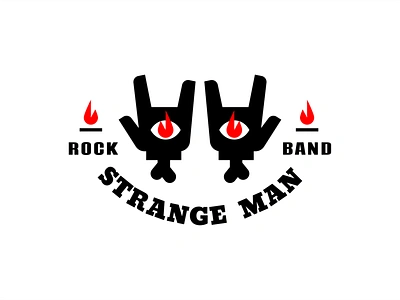 Strange Man band bone branding eye fire goat hand man music rock sign tattoo torch