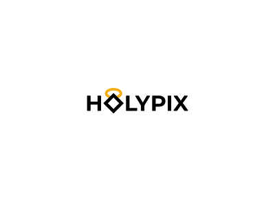 Holypix branding halo holy logo minimalism nimb pixel saint sign square