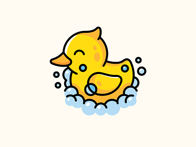Duckling a toy bath bubble duck duckling graphic design illustration purity soap