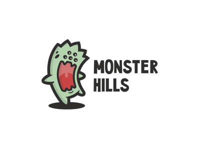 Monster Hills cafes logo monster teeth