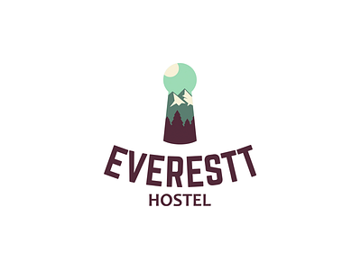 Everestt everest forest holiday hostel logo mountain sun