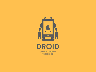 Droid cell character droid logo phone repair robot