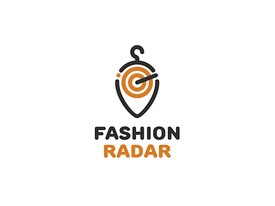 Fashion Radar beacon fashion geolocation hanger line logo radar search