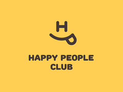 Happy People Club club happiness happy logo people smile