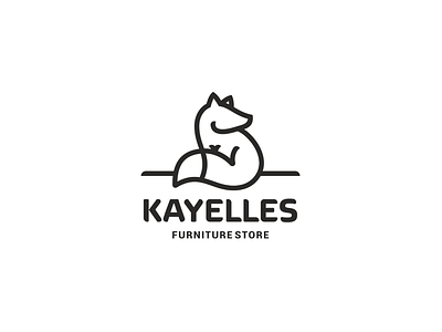 Logo for Kayelles chairs fox logo online store