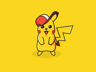 Pokemon cap go illustration pikachu pokemon