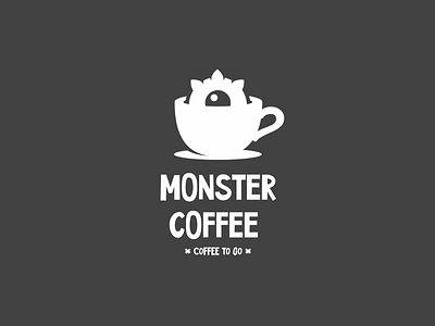 Monster Coffee character coffee eyes logo monster peeking video