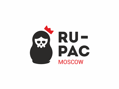 Ru-pac backpack crowns logo moscow russia skull tatrёshka
