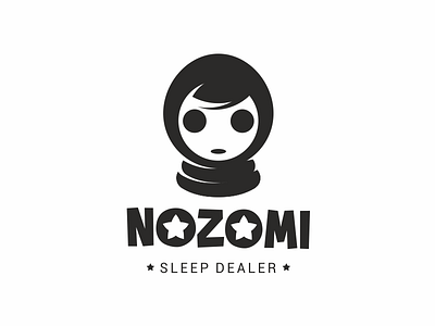 Nozomi character dealer hood logo nozomi scarf sleep star