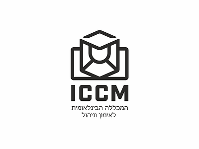 ICCM book college graduate hat logo management student study university