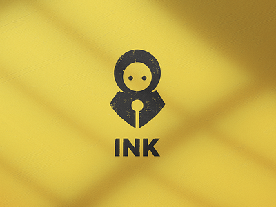 Ink hood illustration ink logo man pen stencil