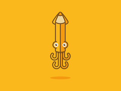 squid feeler illustration octopus pencil squid
