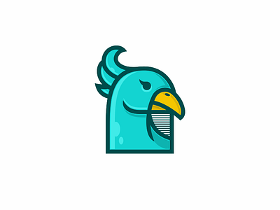 Bird bird illustration logo parrot peacock square