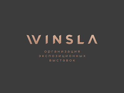 Winsla exhibition font lettr logo premium w