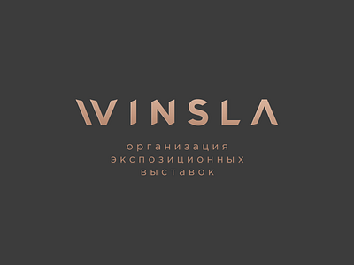 Winsla exhibition font lettr logo premium w