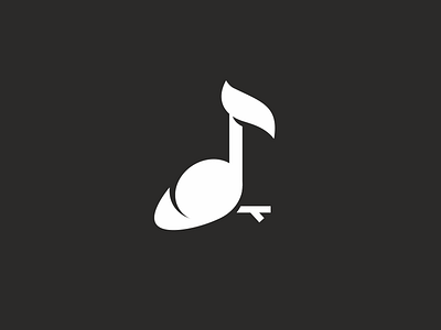 Bird note beak bird logo note sign