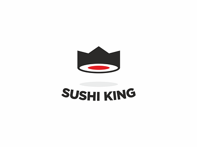 sushi king crown king logo rolls sushi