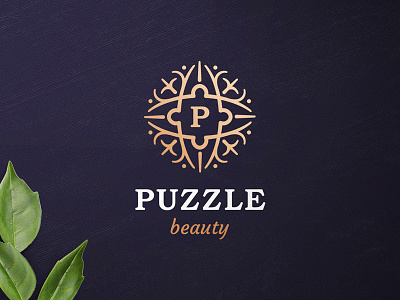 Puzzle Beauty beauty design emblem logo monogram puzzle salon