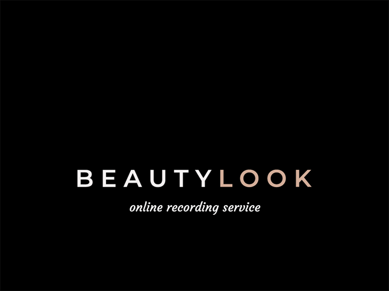BeautyLook barrette beauty eye girl logo negative pupil salon spa space
