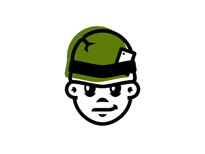 EarnSkins helmet illustration logo map soldier war
