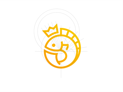 Sushi King building crown delivery fish gold king logo rolls sushi sushi bar