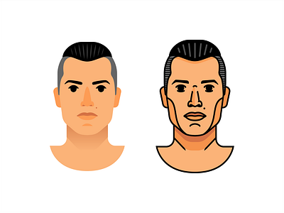 Cristiano Ronaldo champion character cristiano flat football illustration juventus line logo man real madrid ronaldo sign soccer player