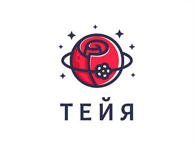 Teya bouquet cosmos daisy delivery flower illustration logo planet rose satellite sign stars