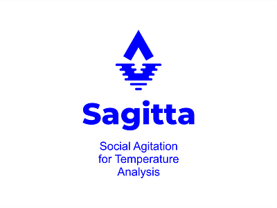 Sagitta arrow drop horizon logo minimalism reflection sea sign water waves