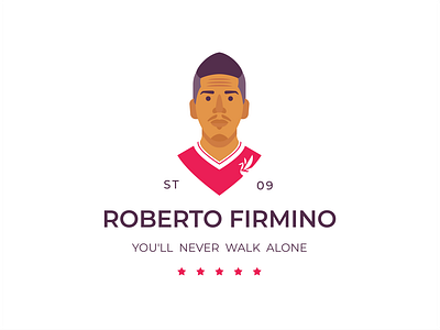 Roberto Firmino club english fc firmino football illustration league liverpool logo man premier roberto ynwa